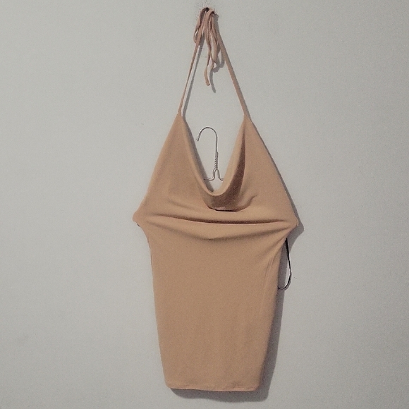 Tan Halter Top - Picture 1 of 4